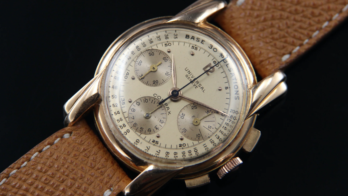 Vintage Chronographen und Taucheruhren von Universal Geneve, Breitling replica, Lip und anderen